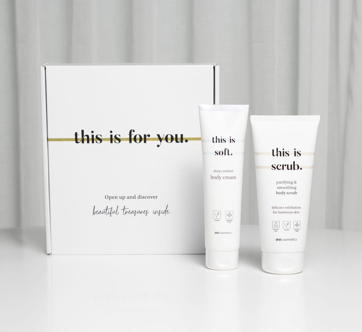 Cadeauset body cream & body scrub